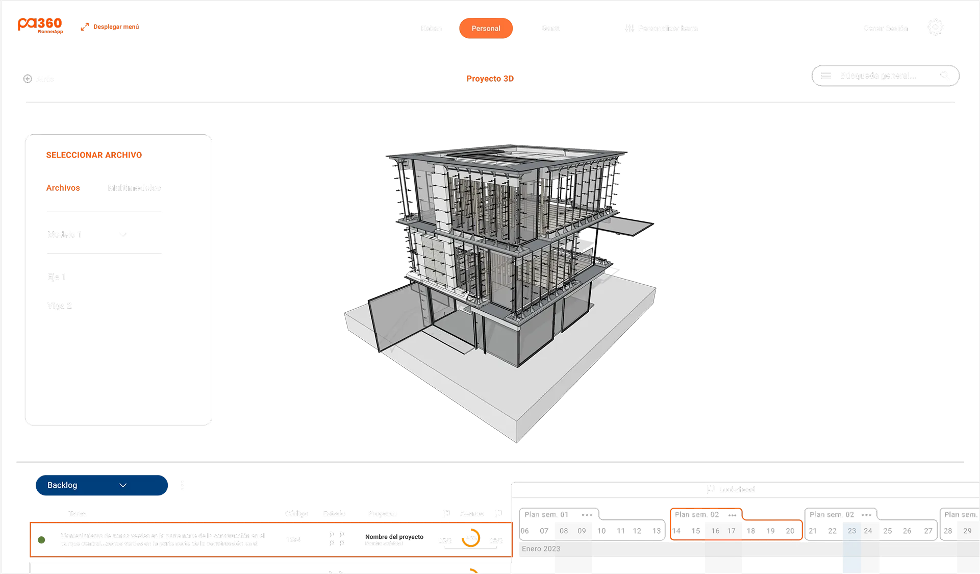 Integración del modelo 3D